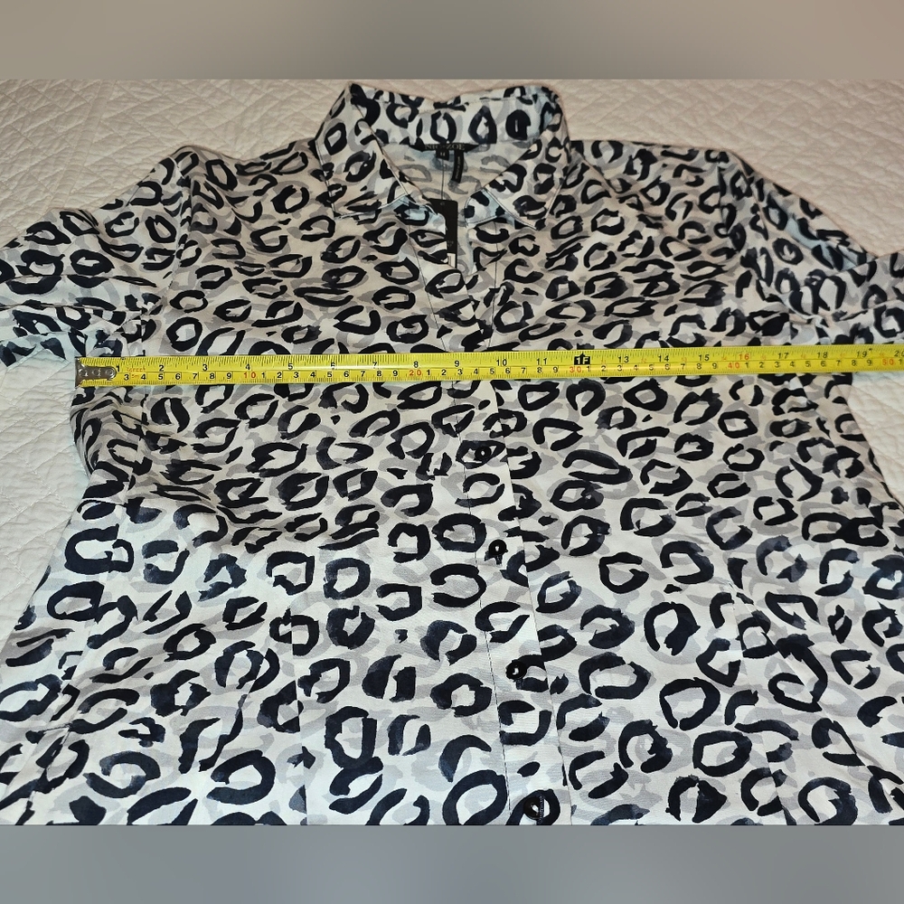 NIC+ZOE NWT Shirt Jacket Dress Women's Size Medium - Picture 7 of 11